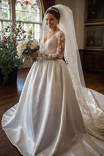 Choosing a Classic Long Sleeve Lace Wedding Dress