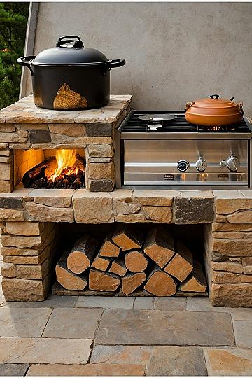 Building a Multi-Functional Stone Cooking Stove