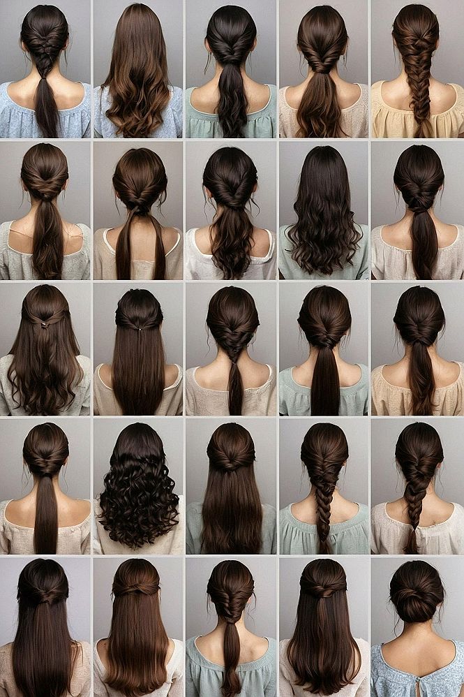 Simple Daily Hairstyles and Ponytail Variations