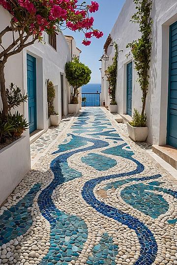 Designing Walkways with Coastal Mosaic Stone Patterns