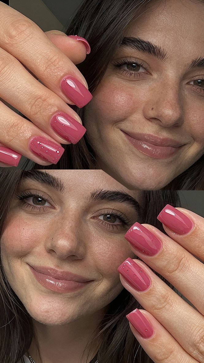 Why Glossy Pink Nails Are Dominating Pinterest Trends