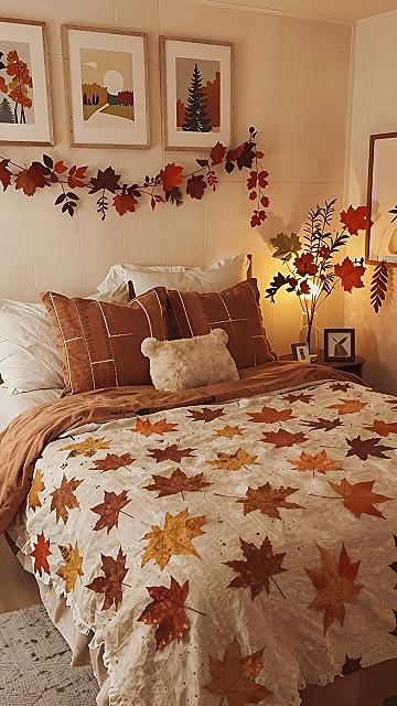 Layering Fall Bedding with Seasonal Prints and Textures