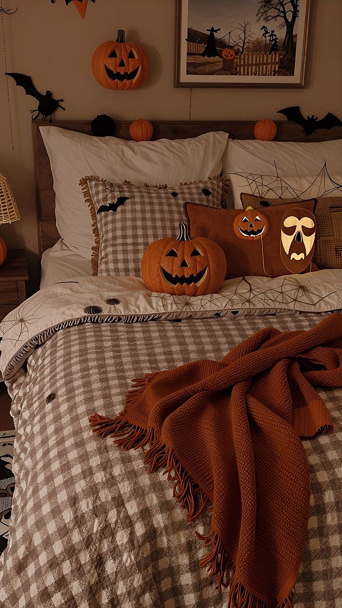 Adding Playful Halloween Accents to Your Bedding