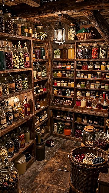 Setting Up a Traditional Castle Pantry