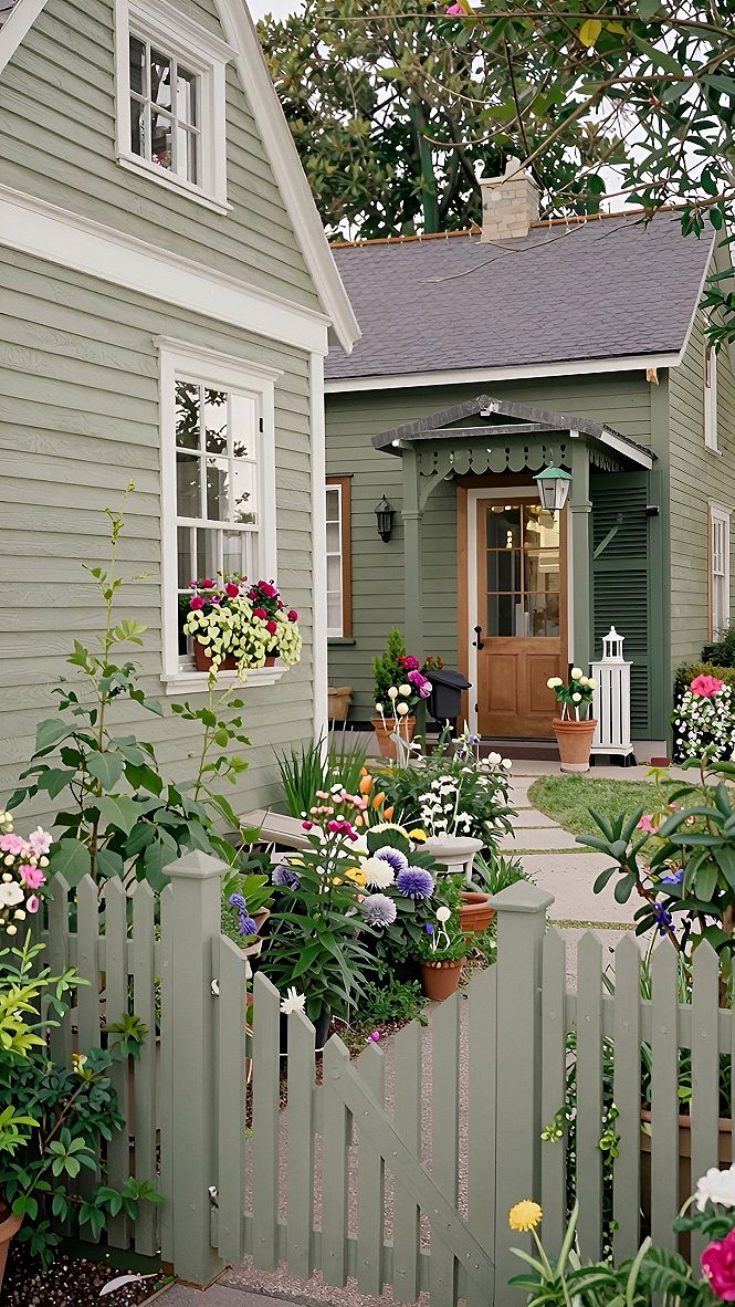 Choosing Soft Green Siding For A Vintage Home Exterior