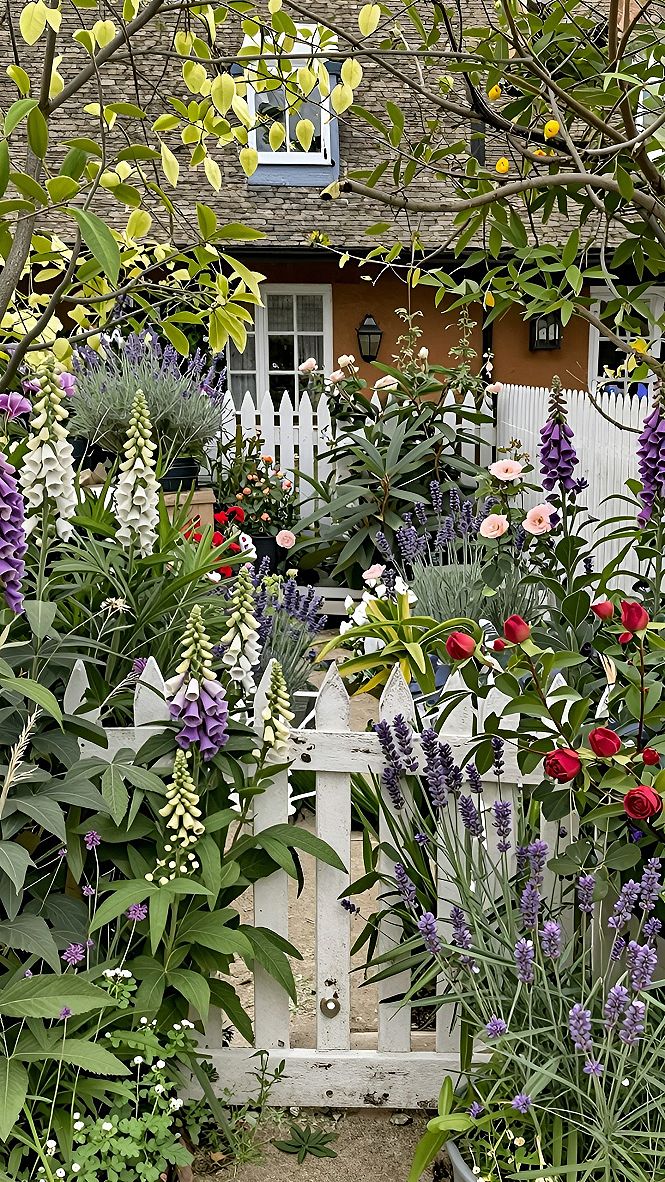 Creating a Classic Cottage Front Yard with a White Picket Fence