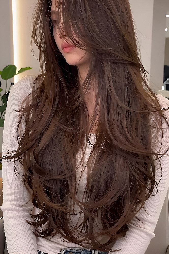 Understanding Long Layered Hair With Soft Curtain Bangs