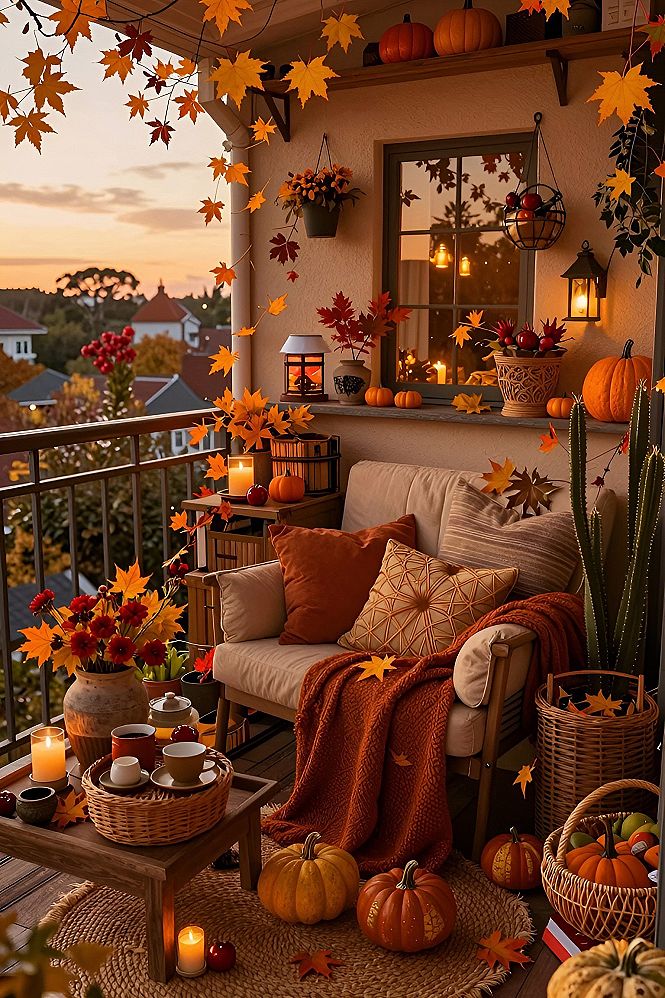 Adding Seasonal Warmth With Layered Autumn Textiles