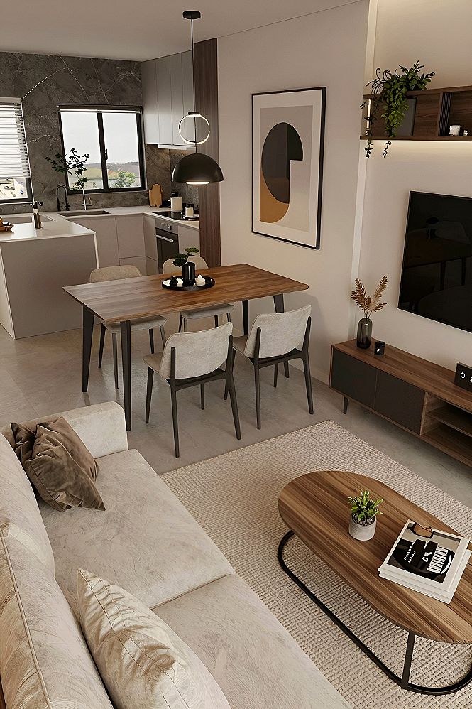 Using an Open-Concept Layout for Small Living and Dining Areas