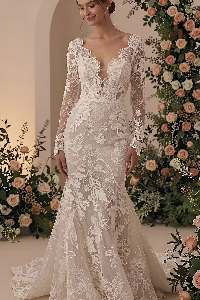Pairing Long Sleeves with Lightweight Sheer Lace