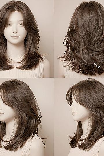 Soft Face Framing Layers for Medium Length Hair