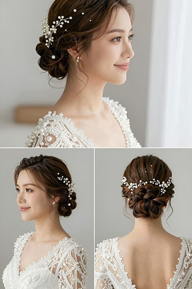 Choosing Pearl Hair Pins For A Low Wedding Bun