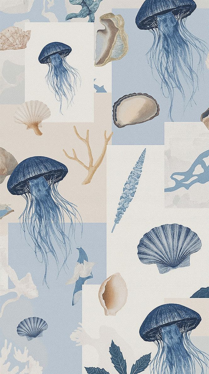 Serene Ocean & Beach Aesthetic: Cute Blue iPhone Wallpapers