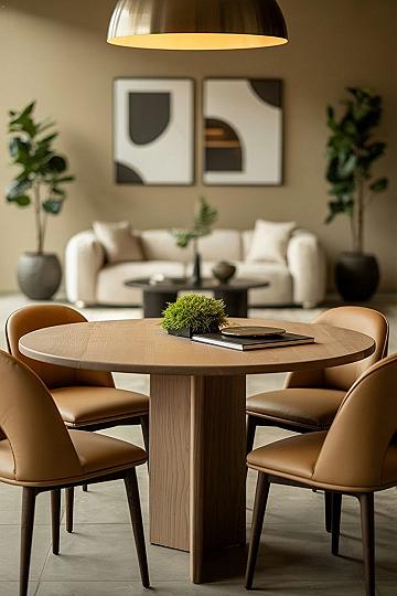 Modern Flat Interior: Small Space Dining Area Solutions