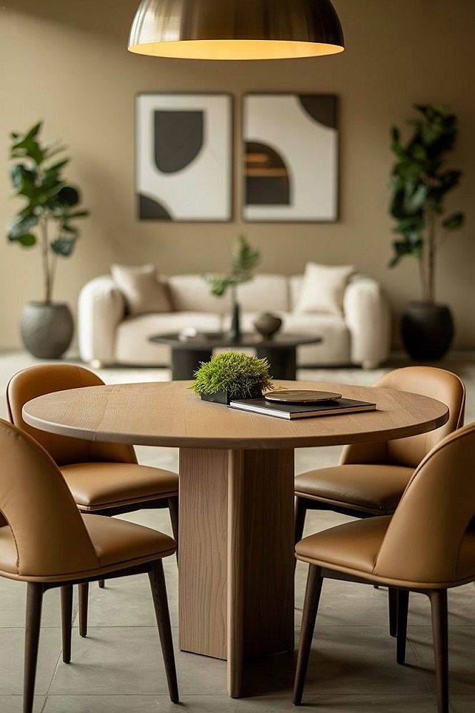 Modern Flat Interior: Small Space Dining Area Solutions