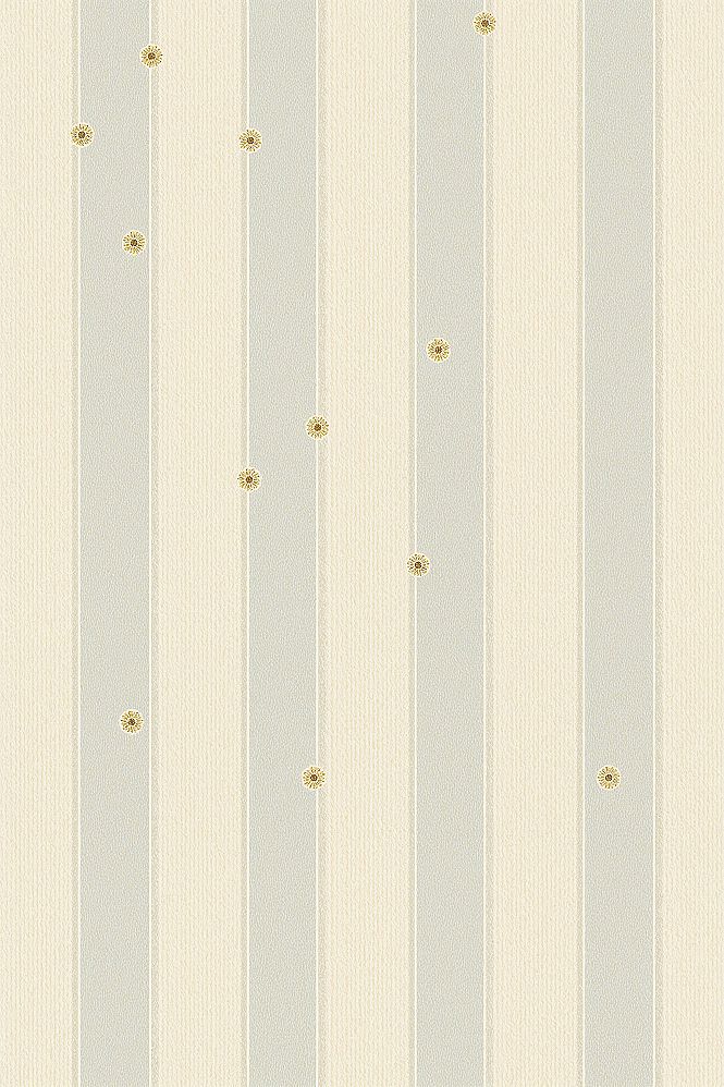 Cute Yellow & Blue Floral Stripes Wallpaper for a Cheerful Home Screen
