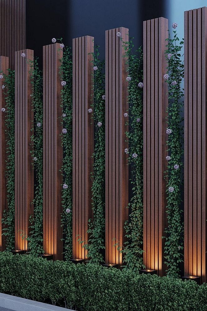 Sleek Wooden Fence Ideas for Modern Landscape Design & Home Yard