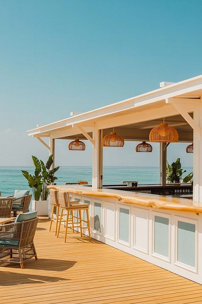 Ultimate Beachy Cafe: Modern Tropical Getaway Vibes