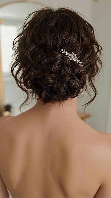 Shine on Your Big Day: Curly & Wavy Wedding Updos
