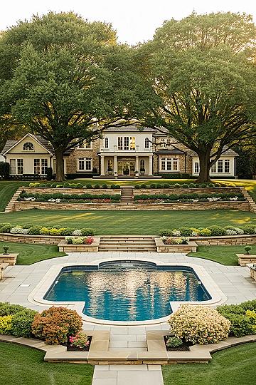 Grand Backyard Makeover: Landscaping with a Big Yard Pool