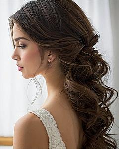 Loose Half Up Waves with Soft Pinning