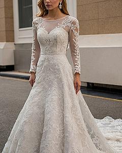 Why Long Sleeve Lace A-Line Gowns Work So Well