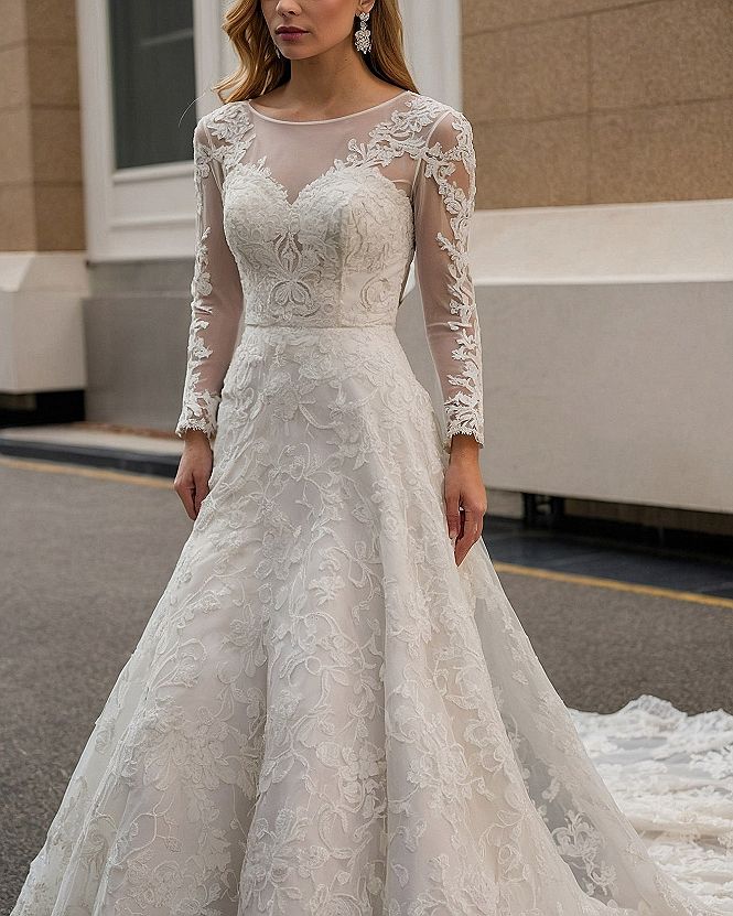 Why Long Sleeve Lace A-Line Gowns Work So Well