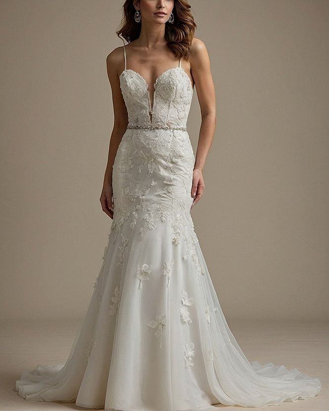 Why A Fitted Bodice With Spaghetti Straps Works So Well