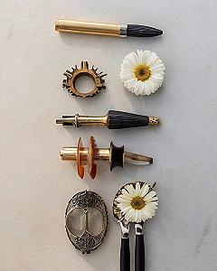Styling Vanity Trays with Vintage Brass Details