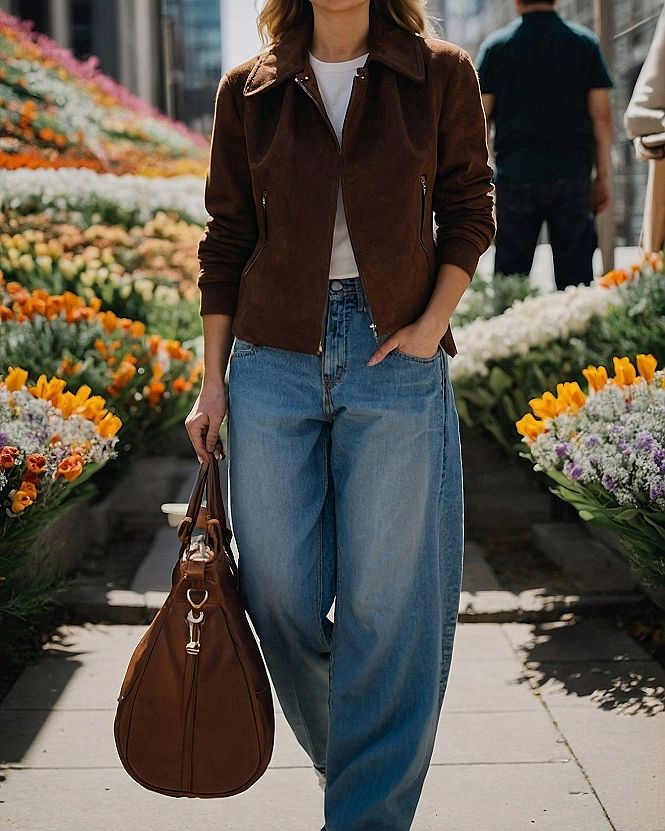 Why Cropped Jackets Work Wonders For A Long Torso