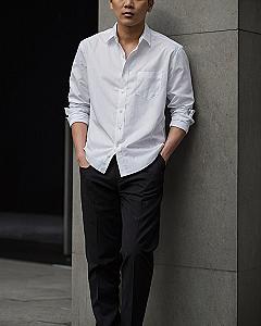 Pairing A Crisp Button Down With Dark Trousers