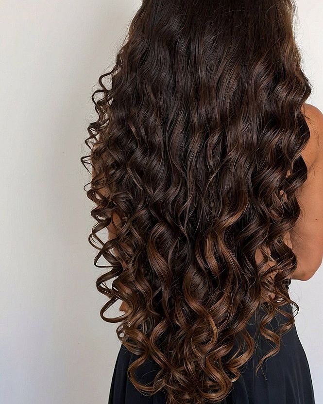 Loose Ringlets and Layered Long Curly Hair Styles