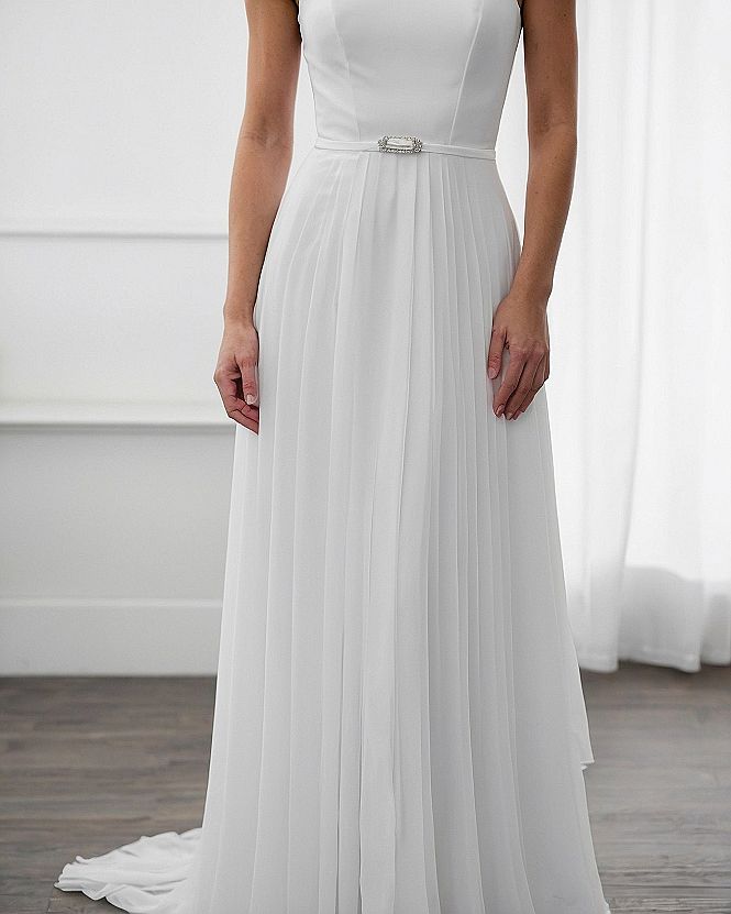 Adding a Defined Waistband to Long Formal Gowns