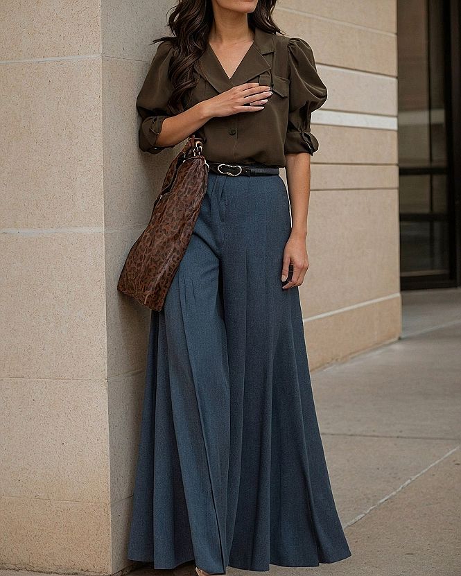 Pairing Vintage Blouses With Tailored Trousers
