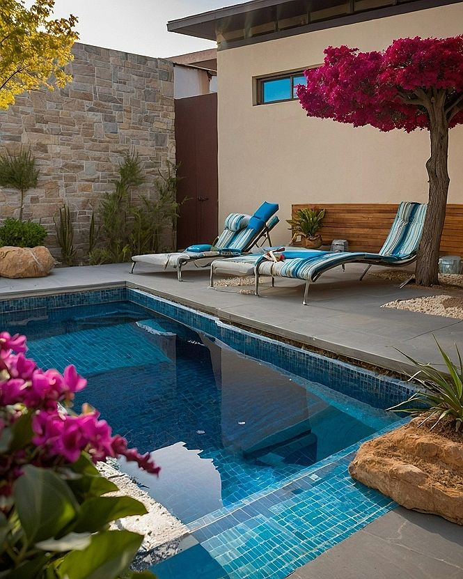 Creating Seamless Poolside Transitions with Glass Tile Mosaics