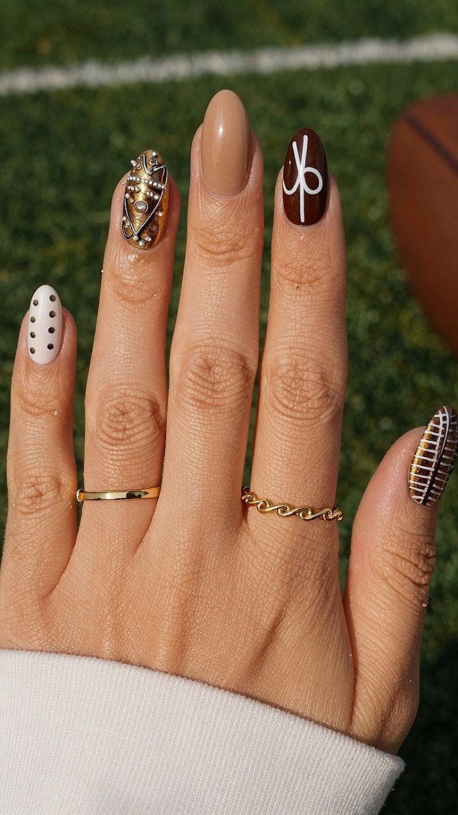 Mixing Football Patterns and Fall Shades for Autumn