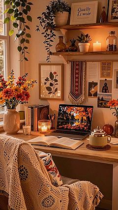 Styling a Cozy Fall Study Nook and Desk Space