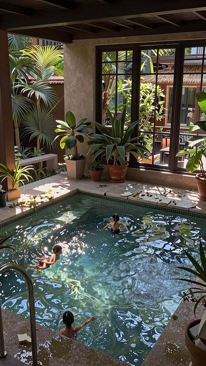 Integrating Indoor Pool Areas With Cottage Core Spaces