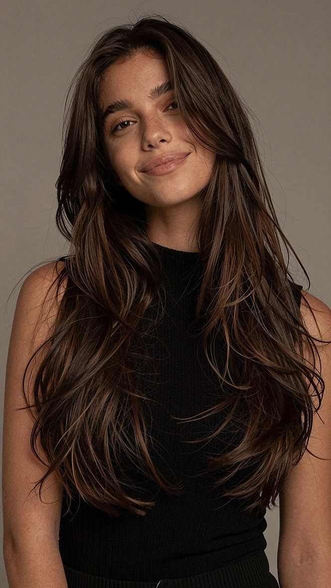 Why Soft Volume and Curtain Bangs Work So Well on Long Hair