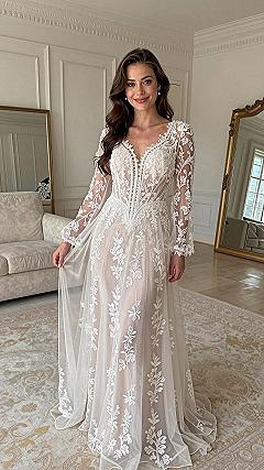 Choosing a V-Neckline for Your Spring Wedding Dress