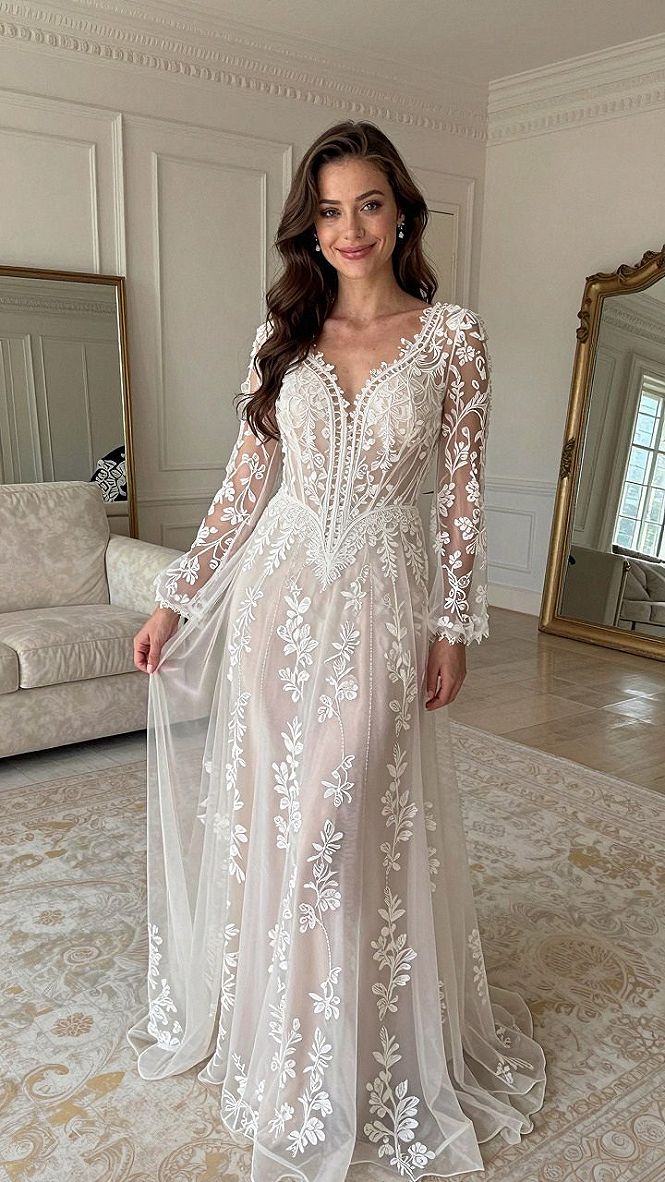 Choosing a V-Neckline for Your Spring Wedding Dress