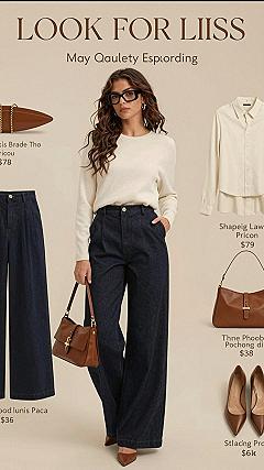 Pairing Dark Denim With Simple Knitwear