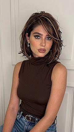 Short Feathered Bob Cuts and Textured Variations