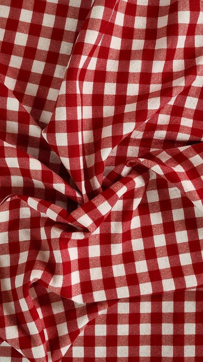 Why Red Gingham Wallpaper Creates a Nostalgic Vibe