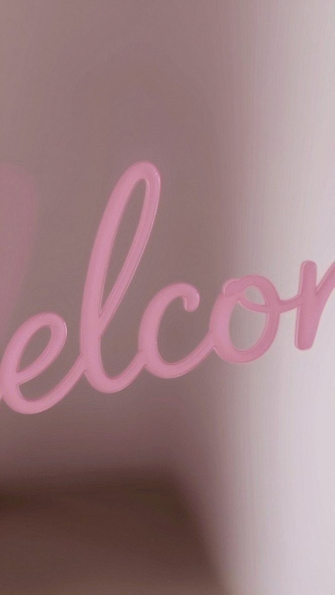 Neon Script Vinyl Turntable Wallpaper Concept