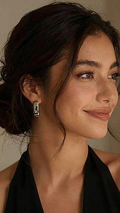 Textured Low Bun With Loose Front Strands