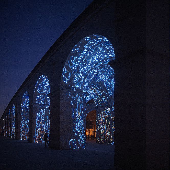Interactive Arches: Transforming Urban Public Spaces with Light