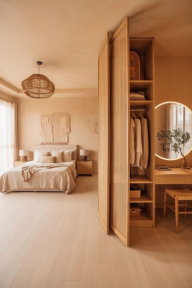 Bedroom Layouts with Integrated Closet Design: Bali Bedroom Style