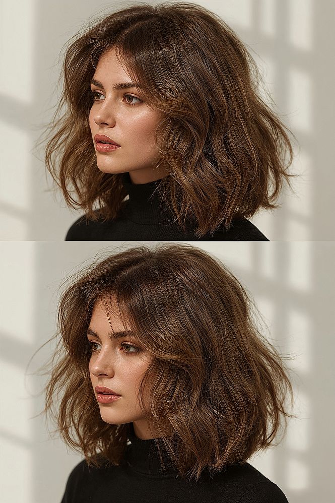 Chic 90s Blowout for Medium Layered Hair: Formal & Wedding Styles