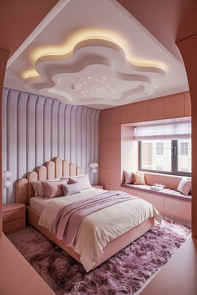 Luxury Kids Bedroom: Dream Room with Magical Starry Ceiling
